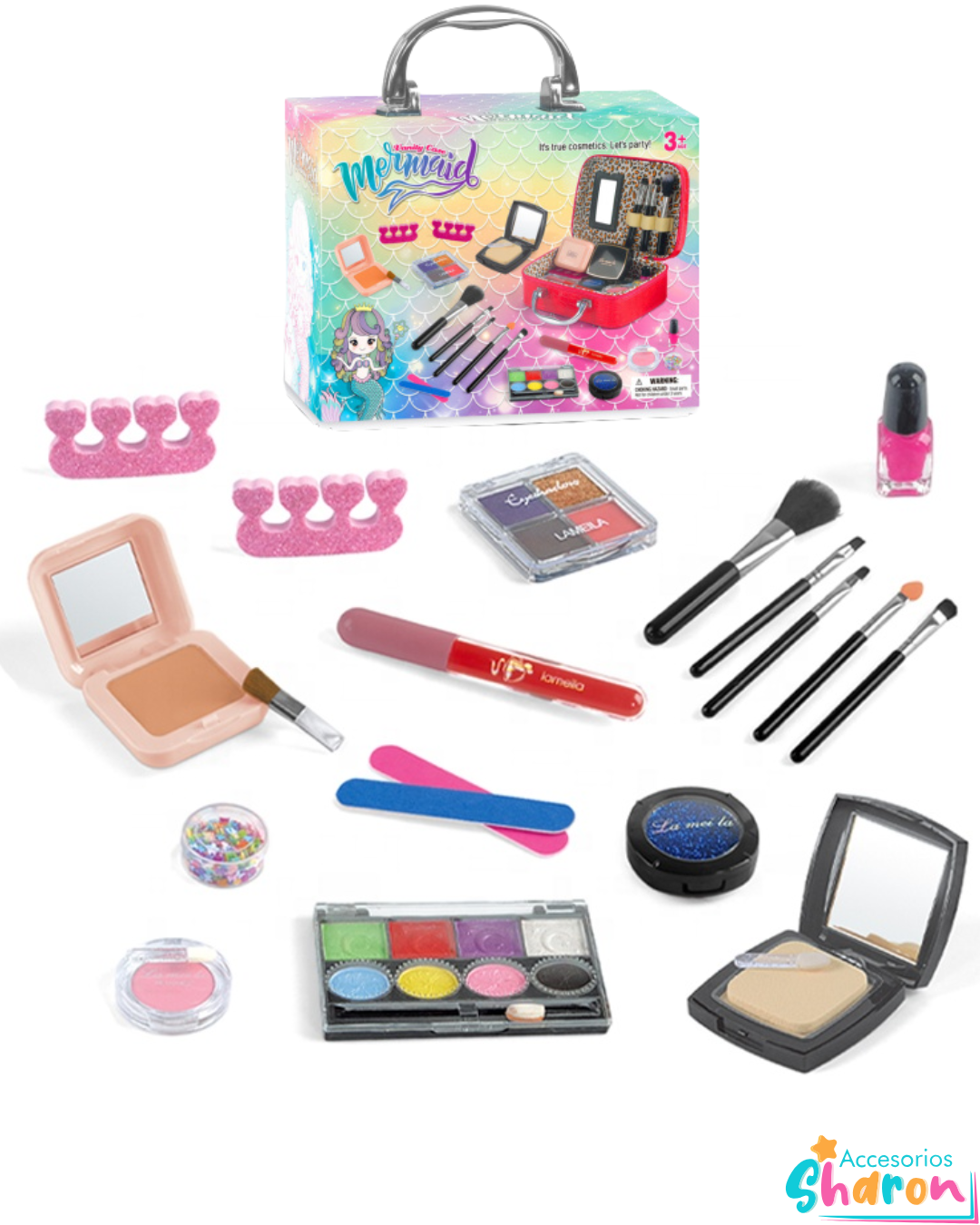 Maletin Mermaid Beauty Cosmetic Set