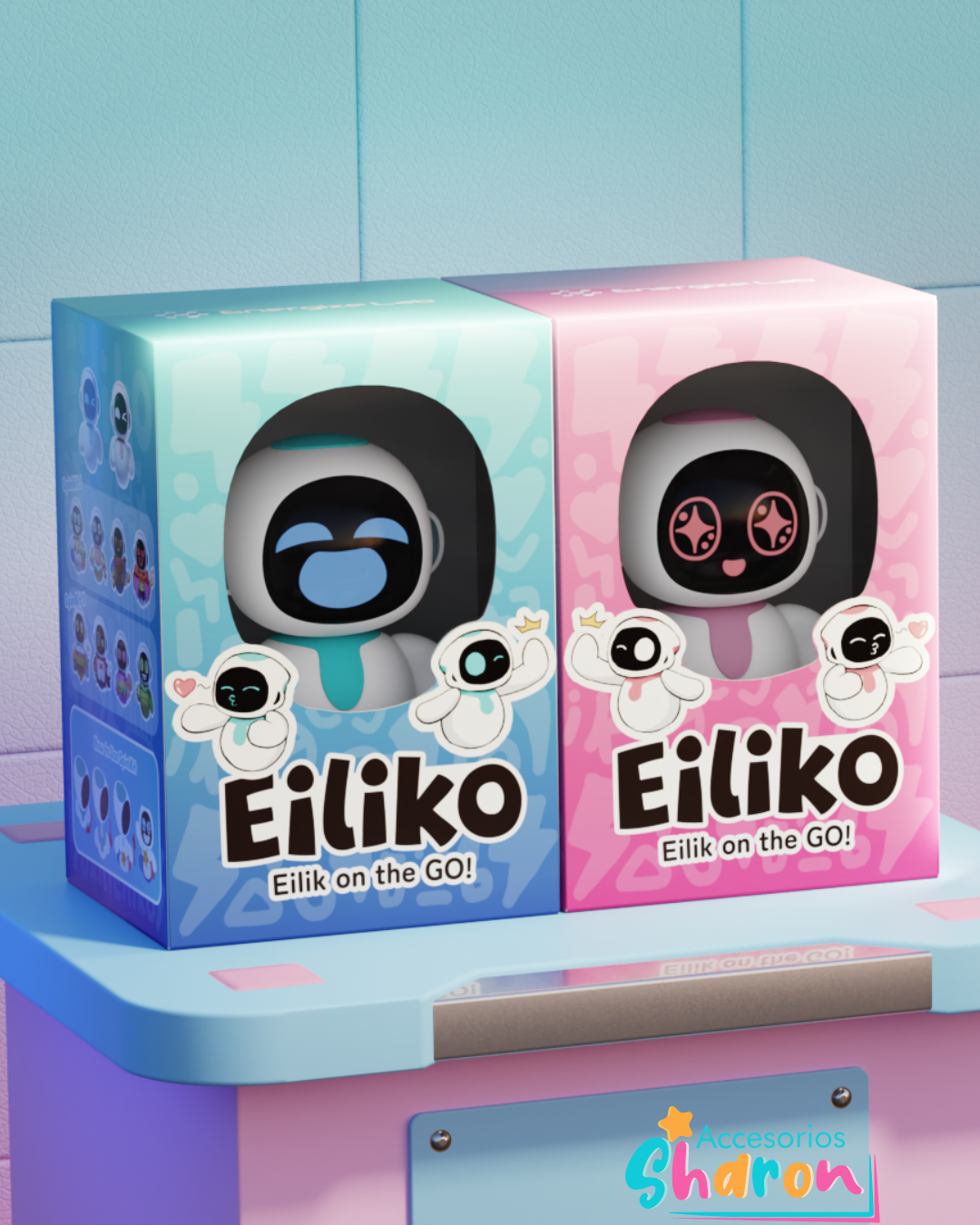 Llavero Colgante Interactivo "Eiliko on the GO!" – Robot Emocional Portátil
