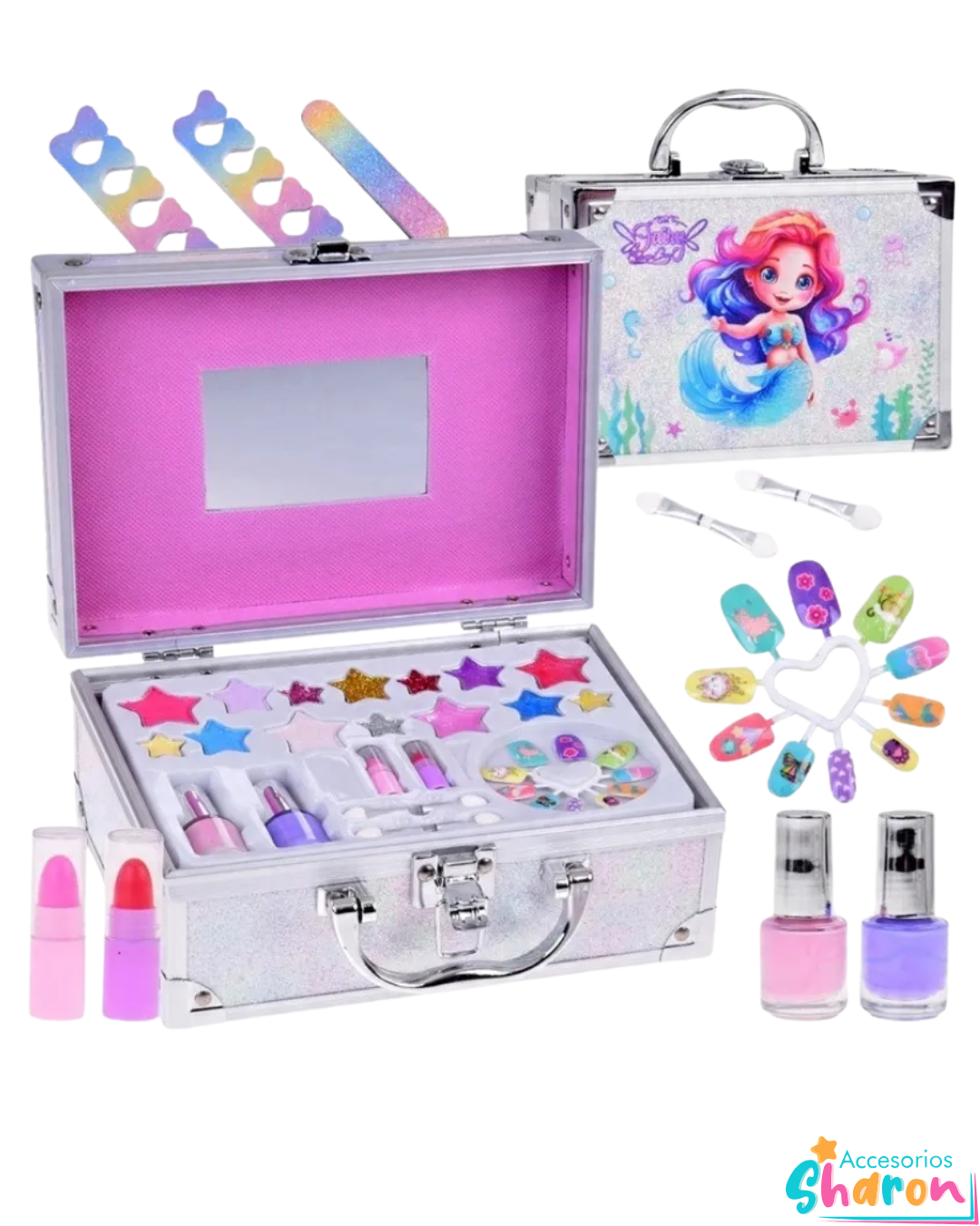 Maletin De Maquillaje Sirena Acoiris