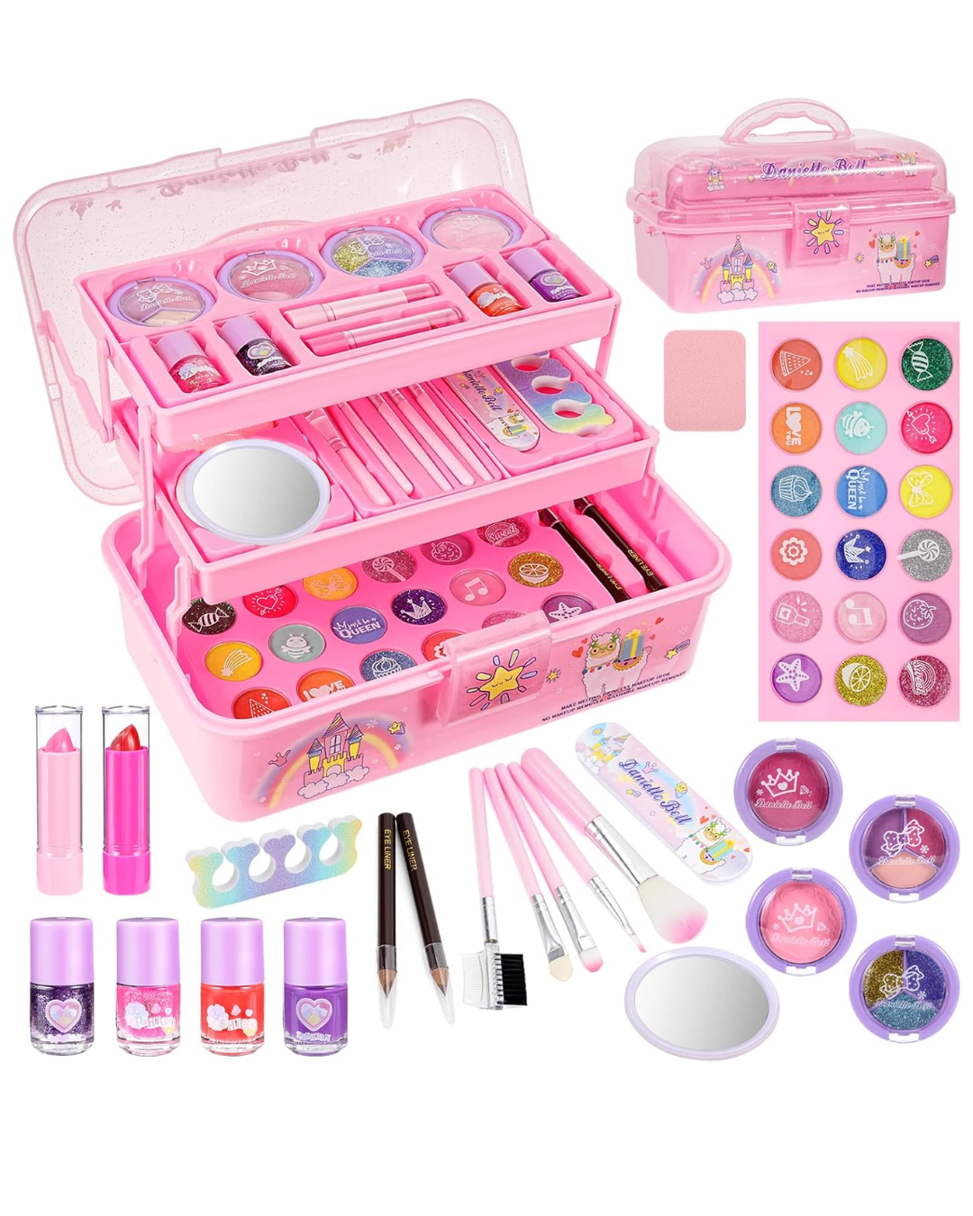Maletín de Maquillaje Infantil Danielle Bell Rosado