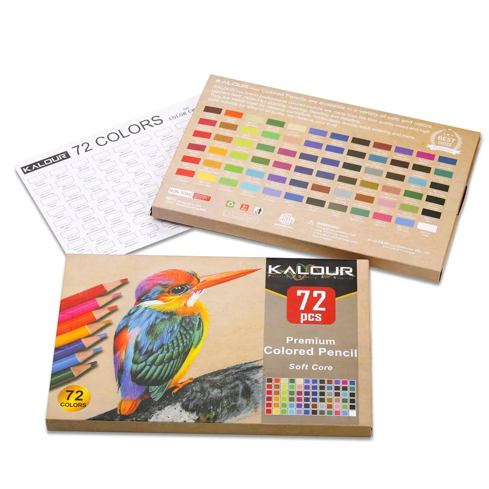 Set de colores 72 piezas Ave