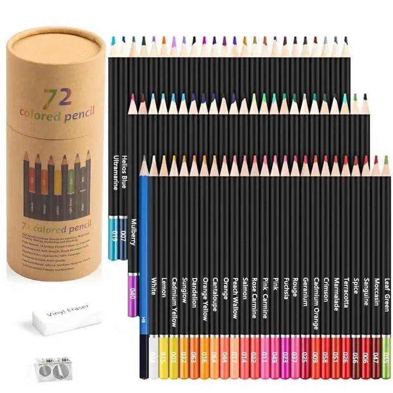 Set de de Colores 72 piezas Cilindrico