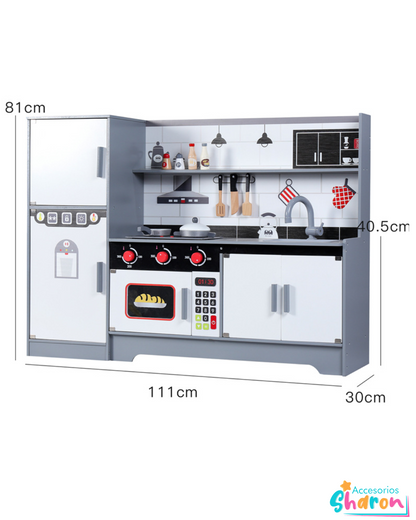 Cocina de madera 81cm de alto