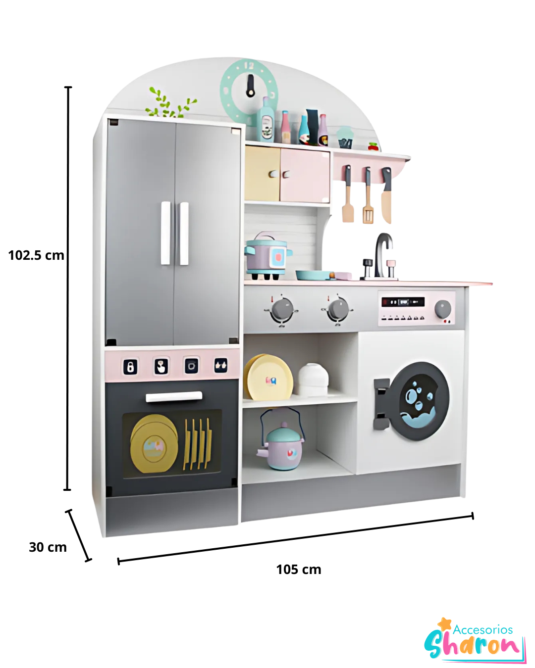 Cocina de madera 102.5cm de alto