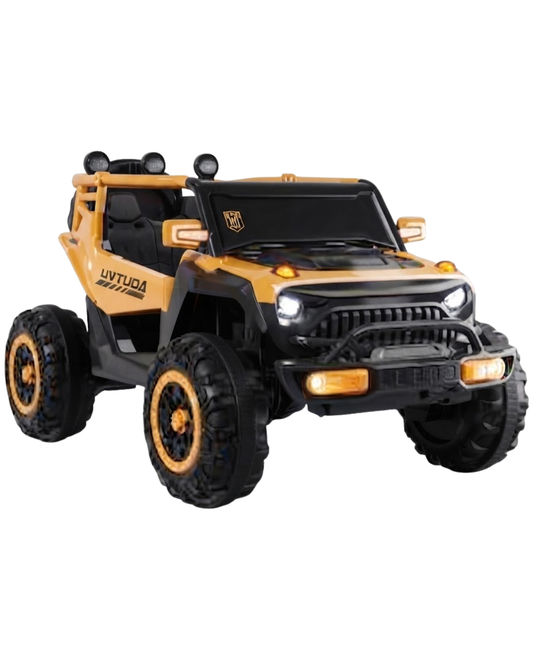 Jeep Montable Eléctrico Todo Terreno 12V – Edición Especial "Dakar" Amarillo