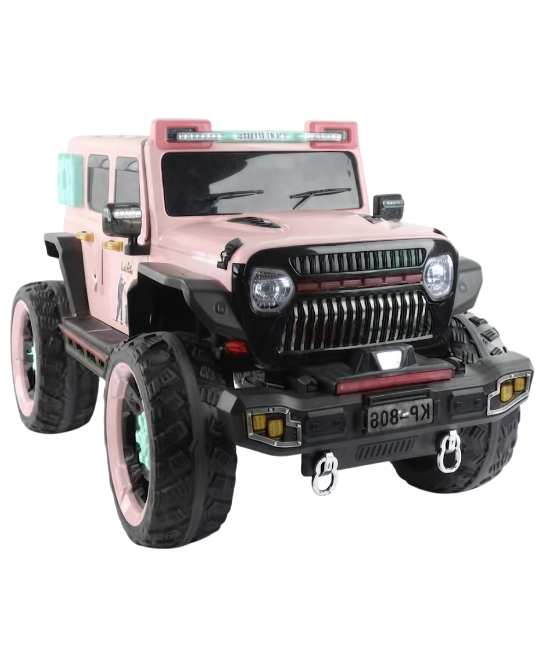Jeep Montable Eléctrico Todo Terreno 12V – Edición Glam / Rosa Aventura