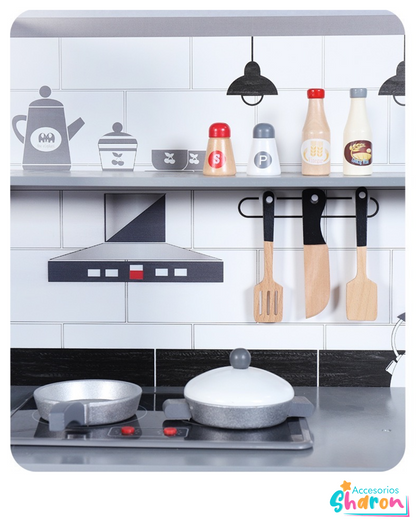 Cocina de madera 81cm de alto