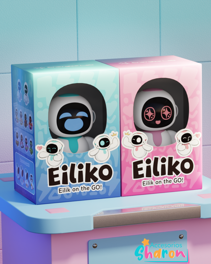 Llavero Colgante Interactivo "Eiliko on the GO!" – Robot Emocional Portátil