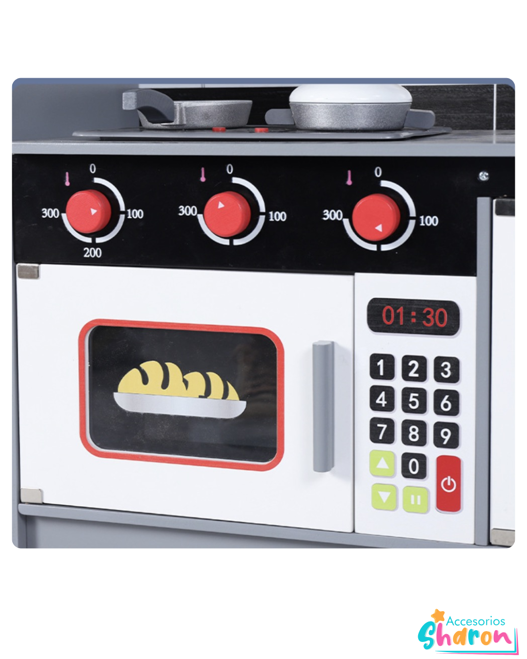 Cocina de madera 81cm de alto