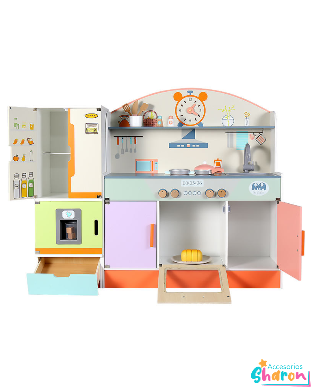 Cocina de madera 91.5 cm de alto