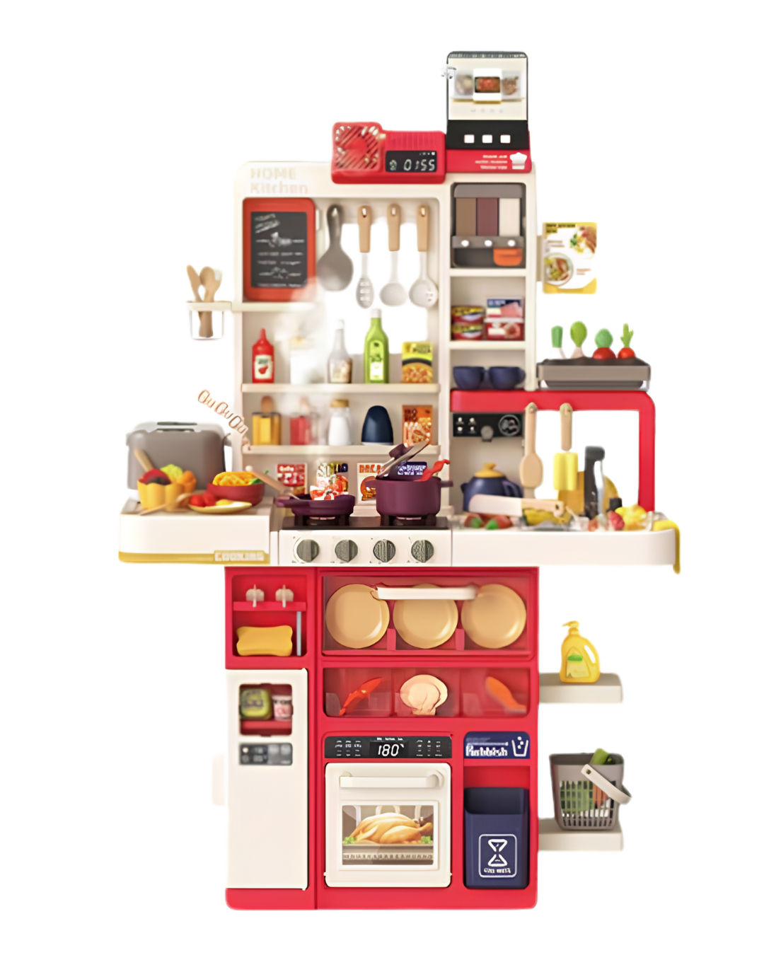 Home Kitchen de Lujo "Gu Gu Gu" Rojo Grande