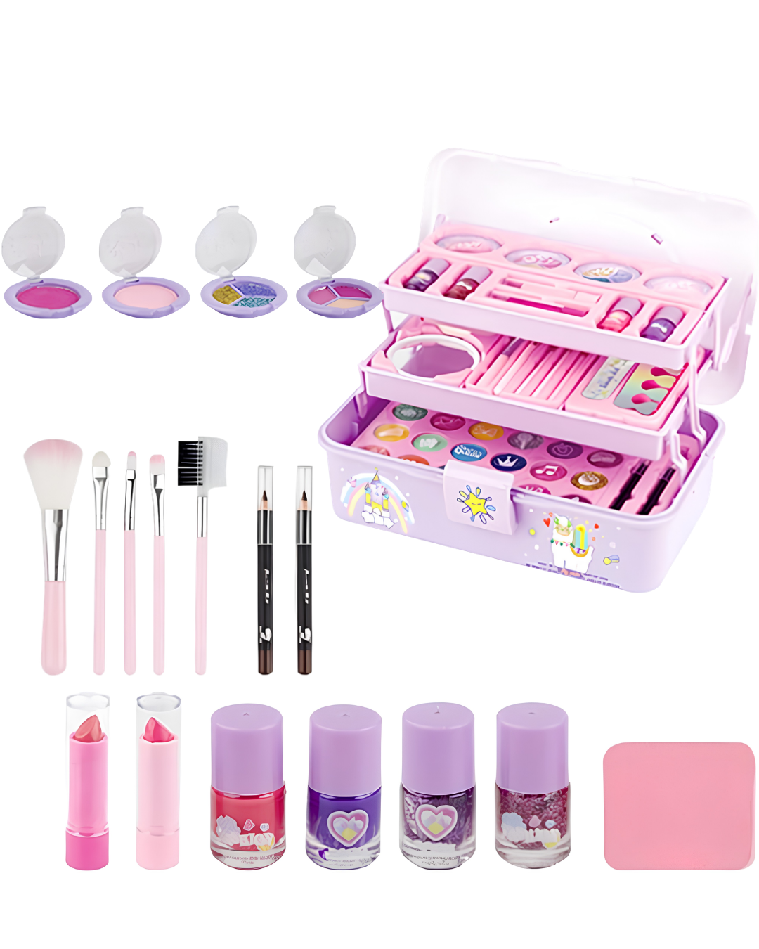 Maletín de Maquillaje Infantil Danielle Bell Morado