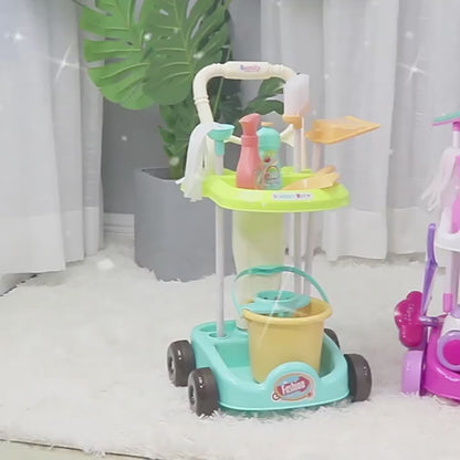 Set De Limpieza Para Niños / Juguete Diversión Sana En Casa