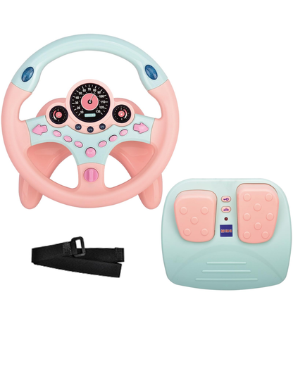 Simulador De Manejo Con Pedales Rosa